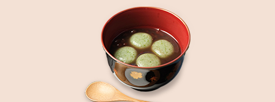 季節の生菓子イメージ　青玉ぜんざい